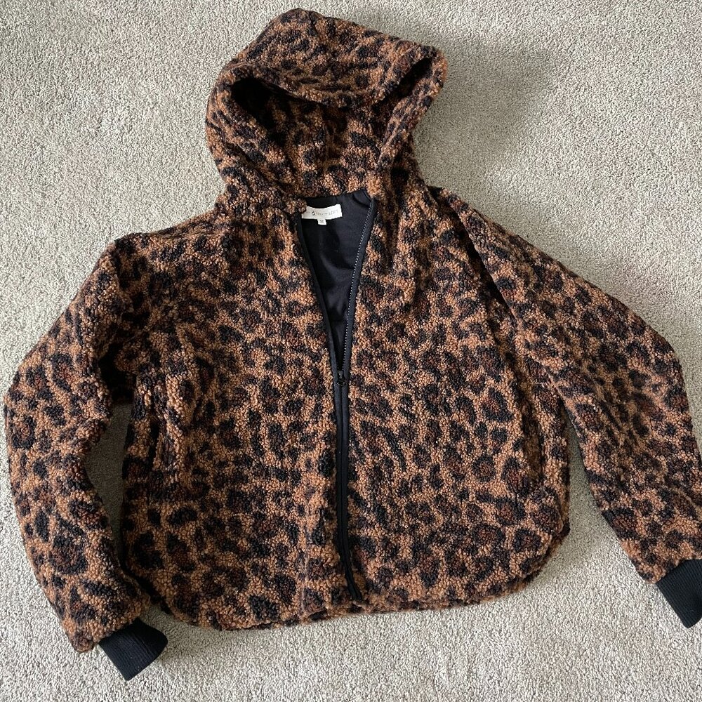 Animal Print Cropped Fleece
